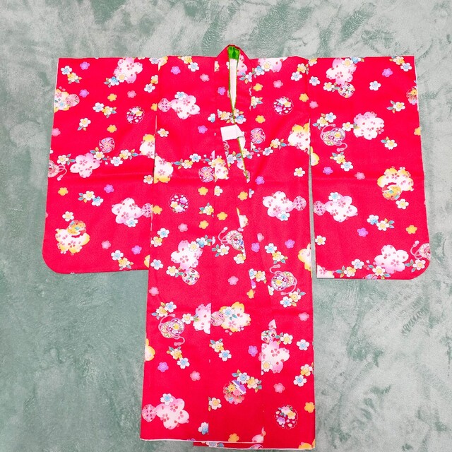 七五三 ３歳女の子 着物一式 キッズ/ベビー/マタニティのキッズ服女の子用(90cm~)(和服/着物)の商品写真