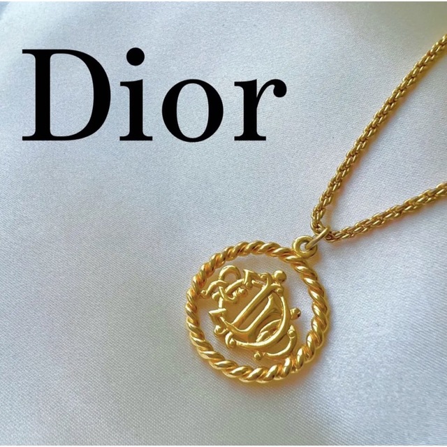 Christian Dior - Diorネックレス CD エンブレム サークル ツイスト