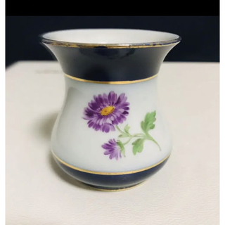 マイセン(MEISSEN)のマイセン　コバルト　アンティーク　花瓶　フラワーベース(花瓶)