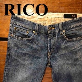 リコ(RICO)の【均一SALE】RICO 裾ジップ仕様　ストレッチナローデニム(デニム/ジーンズ)