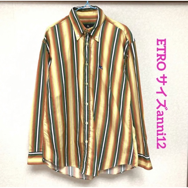 ETRO(エトロ)のエトロ ストラップ柄 長袖シャツ anni12 イタリア製 ETRO キッズ/ベビー/マタニティのキッズ服男の子用(90cm~)(ブラウス)の商品写真