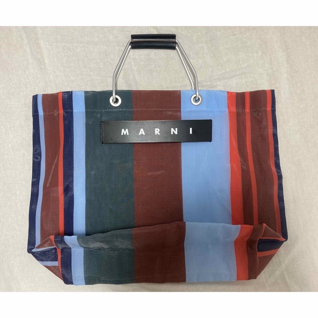 新品 MARNI マルニ フラワーカフェ ラッカーレッド トートバッグ-