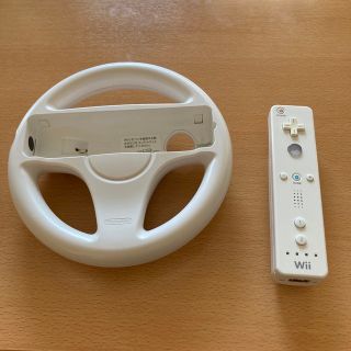 ウィー(Wii)のWii リモコン ハンドル ※ジャンク※(その他)