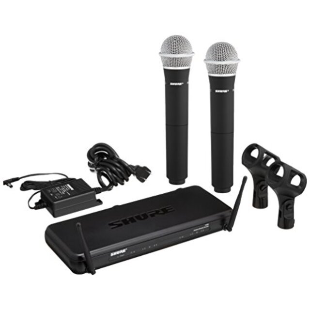 SHURE ワイヤレスシステム SVXシリーズ SVX288/PG28 ボーカル向け ハンドヘルド型送信機(2本)付属 SVX288J/PG28-JB1 【国内正規品】 wgteh8f