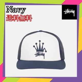 ステューシー(STUSSY)のStussy CROWN STOCK TRUCKER CAP Navy(キャップ)