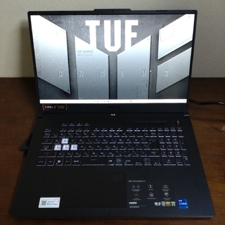 エイスース(ASUS)のASUS TUF Gaming F17 FX707ZR(ノートPC)