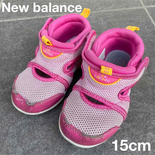 New Balance(ニューバランス)のニューバランス⭐︎女の子ピンクサンダル15cm キッズ/ベビー/マタニティのキッズ靴/シューズ(15cm~)(サンダル)の商品写真