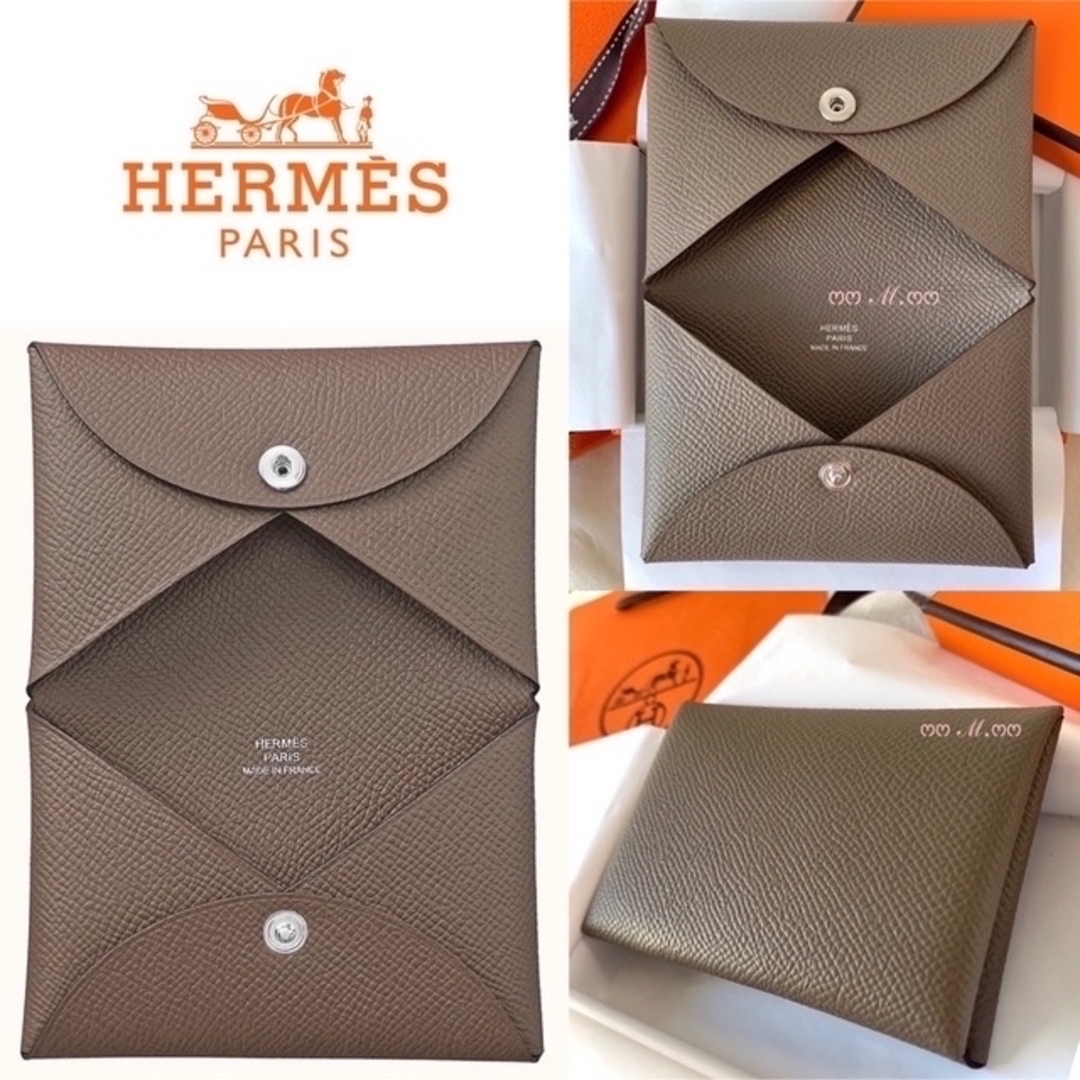 売れ筋がひ新作! 新品 HERMES エルメス カルヴィ エトープ エトゥープ
