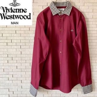 ヴィヴィアンウエストウッド(Vivienne Westwood)のヴィヴィアンウェストウッド　ボルドー　赤　ワイシャツ(シャツ/ブラウス(長袖/七分))