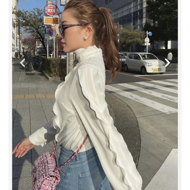 sheller eleganceフリルブラウス | angeloawards.com