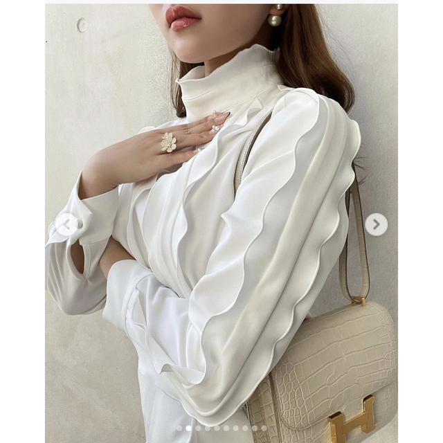 eimy istoire - シェリエ♡sheller♡elegance♡フリルブラウス♡シャツ