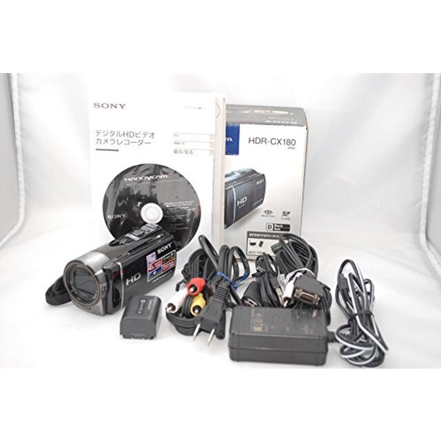 ソニー SONY デジタルHDビデオカメラレコーダー CX180 ブラック HDR-CX180/B wgteh8f