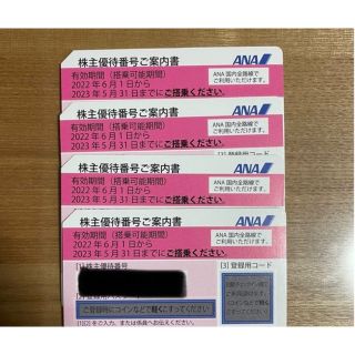 エーエヌエー(ゼンニッポンクウユ)(ANA(全日本空輸))のANA 全日空　株主優待券　株主優待　チケット　(その他)