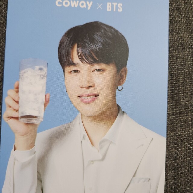 BTS coway フォトカード 3枚 ジミン jimin サインコメント入り エンタメ/ホビーのタレントグッズ(アイドルグッズ)の商品写真