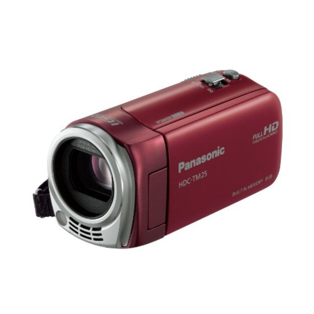 パナソニック デジタルハイビジョンビデオカメラ TM25 内蔵メモリー8GB レッド HDC-TM25-R wgteh8f