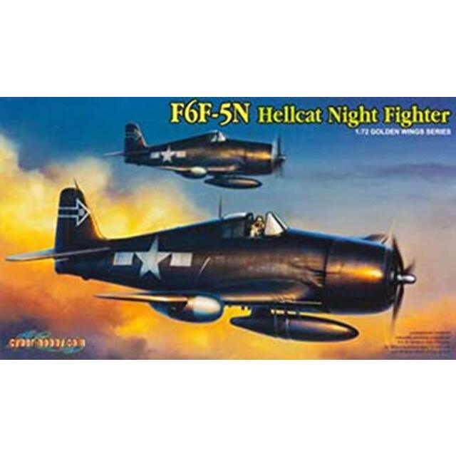 サイバーホビー 1/72 WW.II アメリカ海軍 F6F-5N ヘルキャット 夜間戦闘機 プラモデル wgteh8f