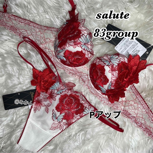 ワコール✨️♥️サルート83グループPアップブラソングセット(アイボリー)-