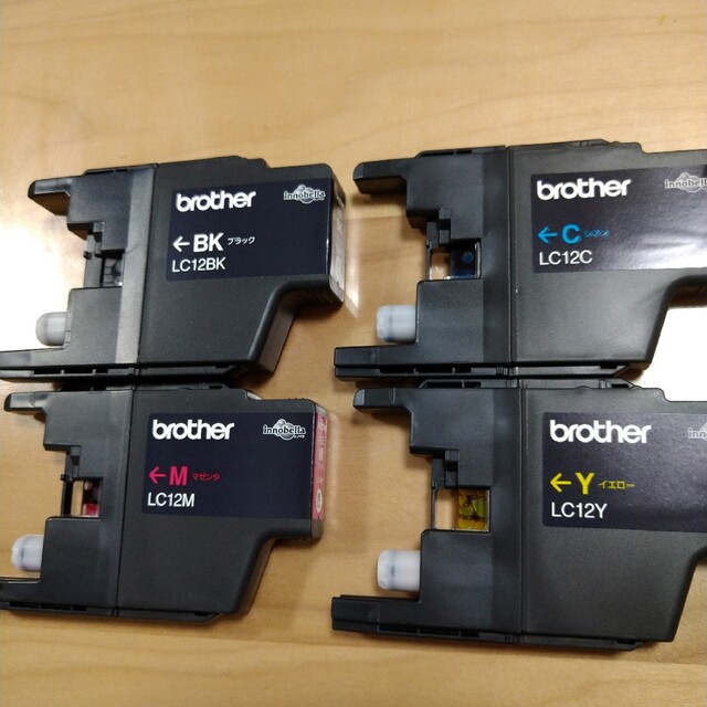 brother(ブラザー)のブラザー純正インク LC12BK LC12C LC12M LC12Y 4色セット スマホ/家電/カメラのPC/タブレット(PC周辺機器)の商品写真