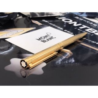 モンブラン(MONTBLANC)の未使用！金運を引き寄せる黄金色！★輝く総金張り稀少なノブレス・ドゥエ★モンブラン(ペン/マーカー)