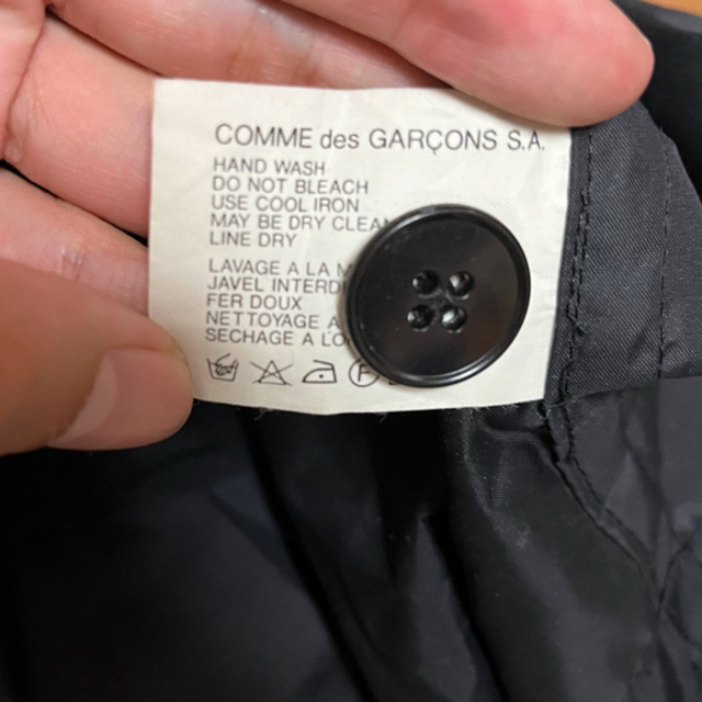 comme des garcons shirt ナイロンシャツ　ロング　黒 4