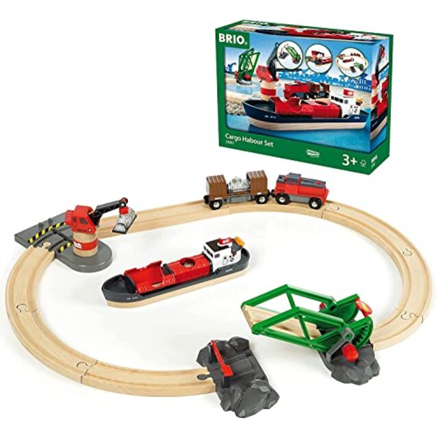 BRIO (ブリオ) WORLD カーゴハーバーセット [ 木製レール おもちゃ ] 33061 wgteh8f