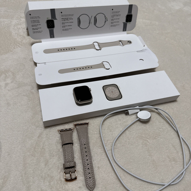 美品 保証付 APPLE WATCH 8 41mm アップルウォッチ - その他