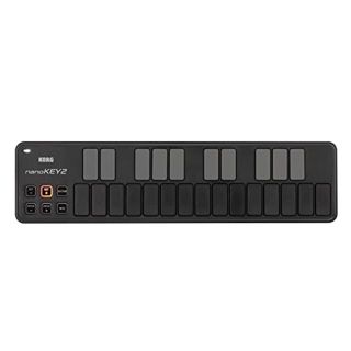 【中古】KORG 定番 USB MIDIキーボード nanoKEY2 BK ブラック 音楽制作 DTM コンパクト設計で持ち運びに最適 すぐに始められるソフトウェアライセンス込 wgteh8f(その他)