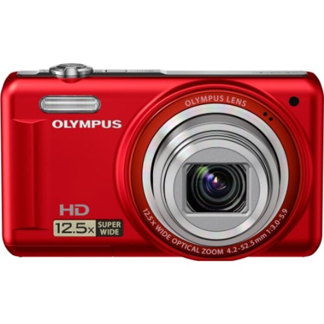 OLYMPUS デジタルカメラ VR-320 レッド 1400万画素 広角24mm 光学12.5倍ズーム 3.0型液晶 VR-320 RED wgteh8f