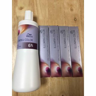 ウエラ(WELLA)の専用　ウエラ WELLA イルミナカラー　オキシ6%、カラー4本セット(カラーリング剤)