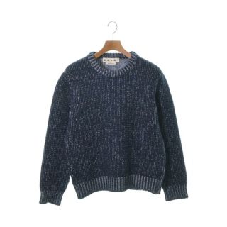 マルニ(Marni)のMARNI マルニ ニット・セーター 44(S位) 紺x水色(ミックス) 【古着】【中古】(ニット/セーター)