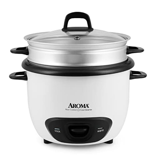 Aroma Housewares 14-Cup (Cooked) (7-Cup UNCOOKED) Pot Style Rice Cooker and Food Steamer (ARC-747-1NG) by Aroma Housewares