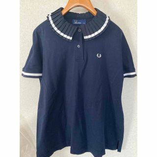 フレッドペリー(FRED PERRY)のFRED PERRY ポロシャツ フレッド ペリー プリーツカラー  ネイビー(ポロシャツ)