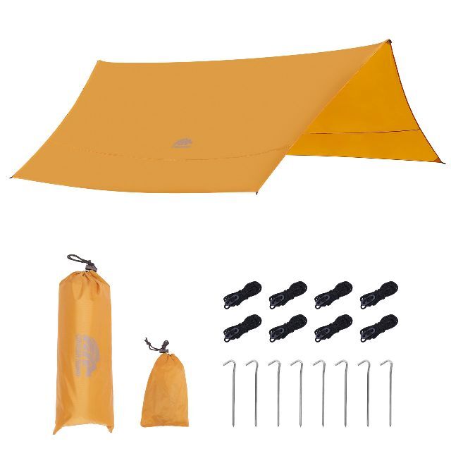タープ キャンプ 特大サイズ 4.2*4.2m 超軽量 防水タープ タープテント