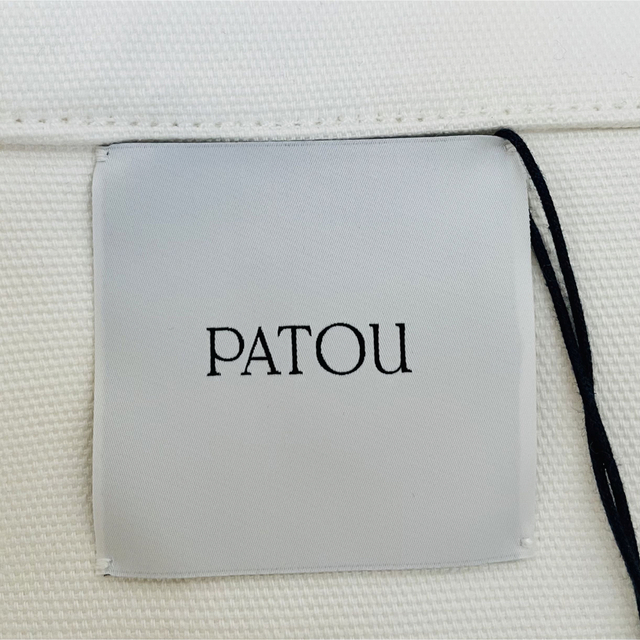 【新品未使用】PATOU キャンバス ラージ トートバッグ 白