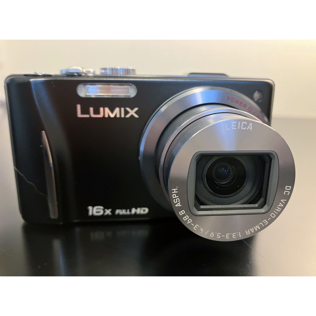 Panasonic(パナソニック)のLUMIXルミックス　DMC-TZ20 専用革ケース　純正バッテリー2個 スマホ/家電/カメラのカメラ(コンパクトデジタルカメラ)の商品写真