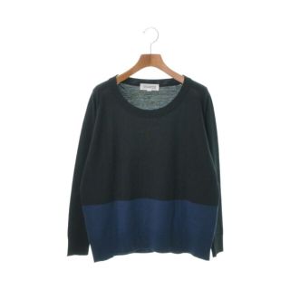 ジョンスメドレー(JOHN SMEDLEY)のJOHN SMEDLEY ジョンスメドレー ニット・セーター S 黒x青 【古着】【中古】(ニット/セーター)