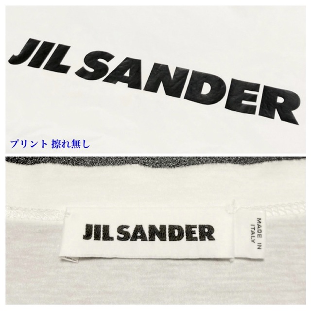 Jil Sander(ジルサンダー)の【極美品 19SS】JIL SANDER ロゴプリントカットオフTシャツ メンズのトップス(Tシャツ/カットソー(半袖/袖なし))の商品写真