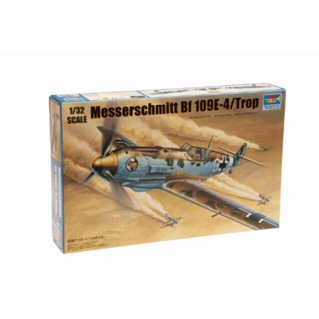 トランペッター 1/32 ビックスケールエアクラフトシリーズ ドイツ軍 メッサーシュミットBf109E-4/Trop プラモデル g6bh9ry