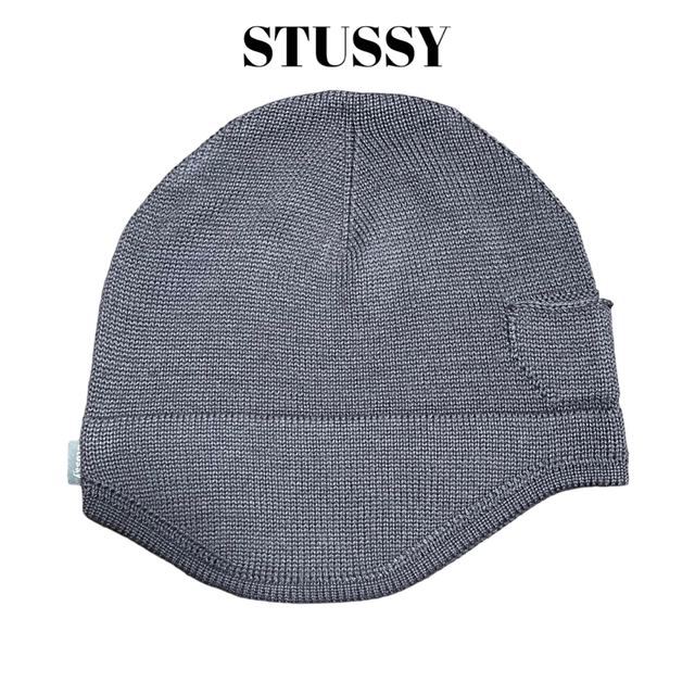 STUSSY - 美品 90's 00's OLD STUSSY ニット帽 ビーニー 変形 Y2Kの 