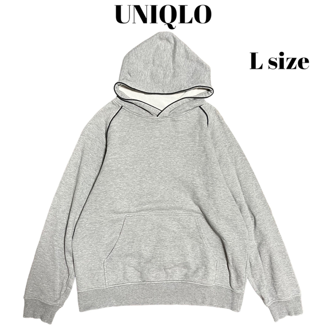 UNIQLO(ユニクロ)のOLD UNIQLO プルオーバーパーカー グレー メンズのトップス(パーカー)の商品写真