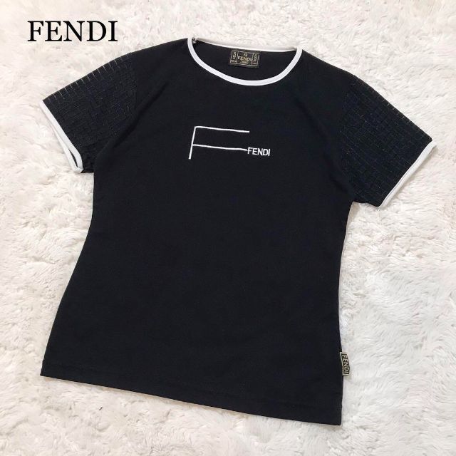 【超希少☆極美品】FENDI フェンディ 半袖Tシャツ ラッシュガード 水着 M