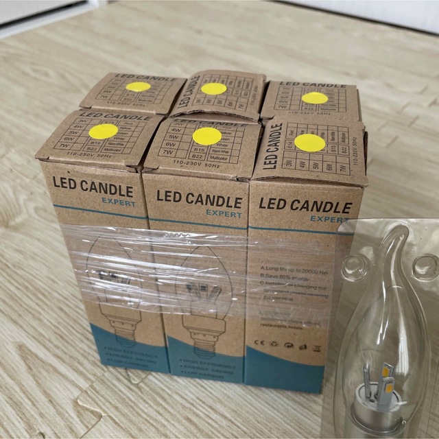 【美品】LEDキャンドルライト 電球 E17 インテリア/住まい/日用品のライト/照明/LED(その他)の商品写真