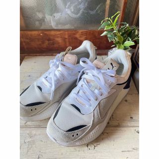 プーマ　スニーカー　PUMA RS-X 25.5㎝　美品　ホワイト✖️ナチュラル(スニーカー)