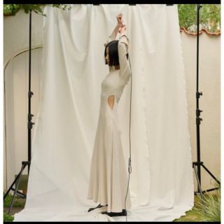 ロザリームーン(Rosary moon)のrosarymoon Side open thermal dress(ロングワンピース/マキシワンピース)