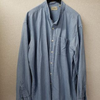 エルエルビーン(L.L.Bean)の90s L.L.Bean　エルエルビーン　スタンドカラーシャンブレーシャツ　L(シャツ)