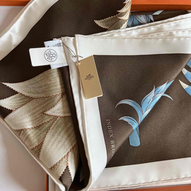 Hermes - Hermes エルメス カレ90 ブロメリアの目録 スカーフ 国内完売