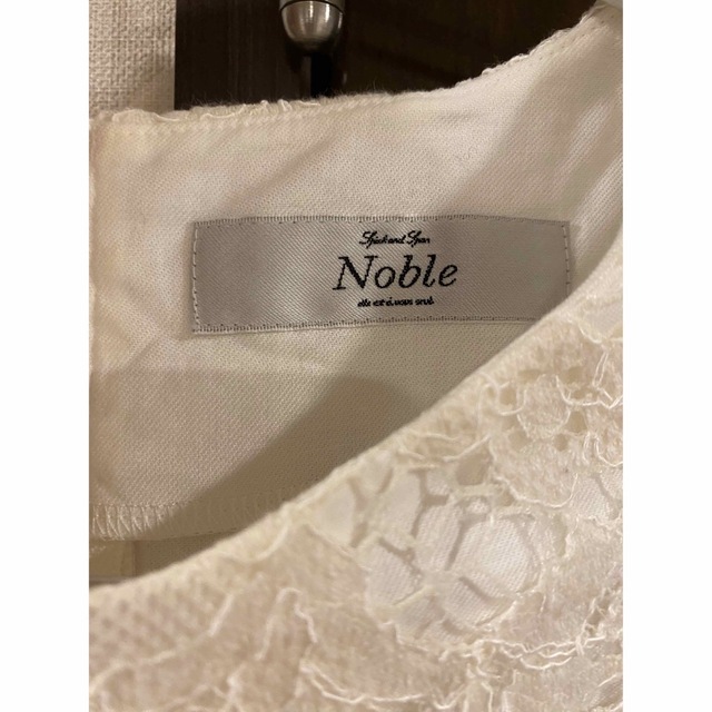 Noble(ノーブル)の最終価格！ noble ノーブル レースノースリーブ レディースのトップス(シャツ/ブラウス(半袖/袖なし))の商品写真