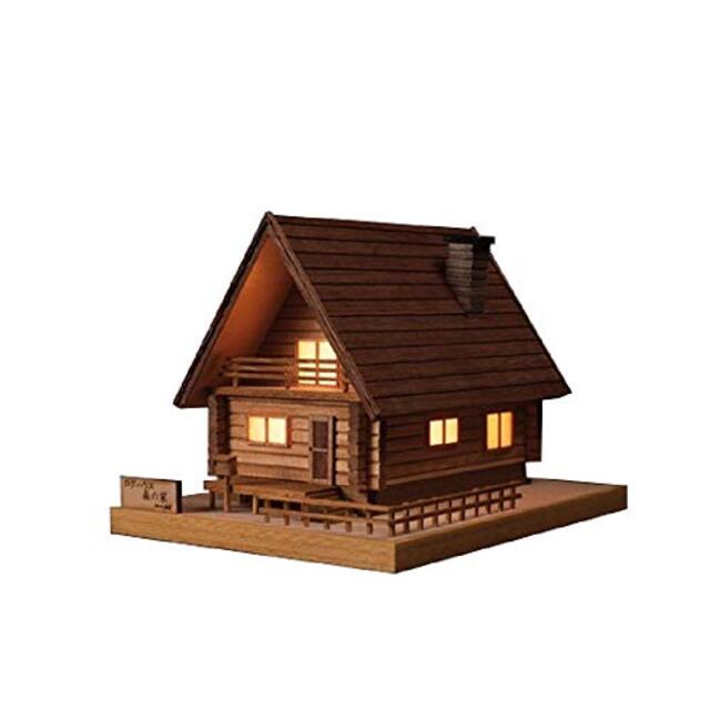 ウッディジョー  灯2 ログハウス 森の家 木製模型 g6bh9ry