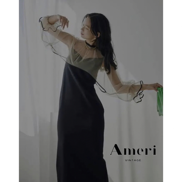 Ameri VINTAGE(アメリヴィンテージ)のアメリヴィンテージ　MANY WAY AIRY VEIL DRESS レディースのフォーマル/ドレス(ロングドレス)の商品写真