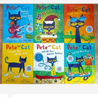 新品　★英語絵本★ Pete the cat 大きな絵本　6冊セット 正規品　(絵本/児童書)